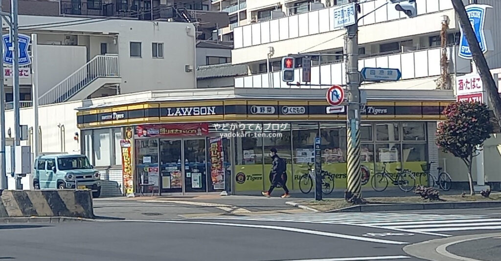 ららぽーと甲子園近くの阪神仕様のローソン