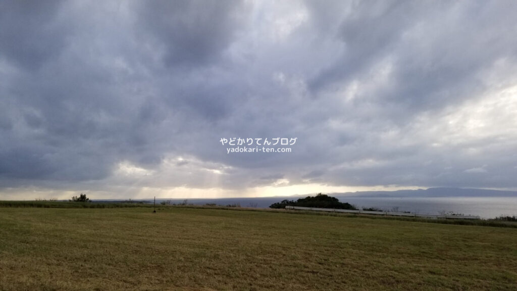 ミルミル本舗本店の夕日